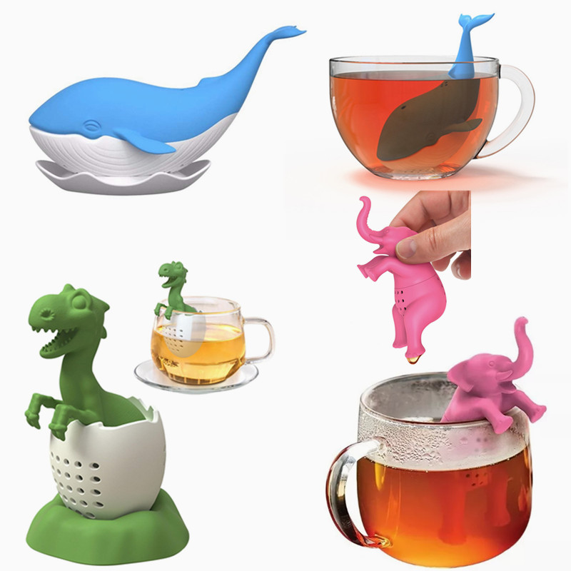 Loose Leaf Tea Infuser - Tea Infuser Silicone Tea Strainer Black