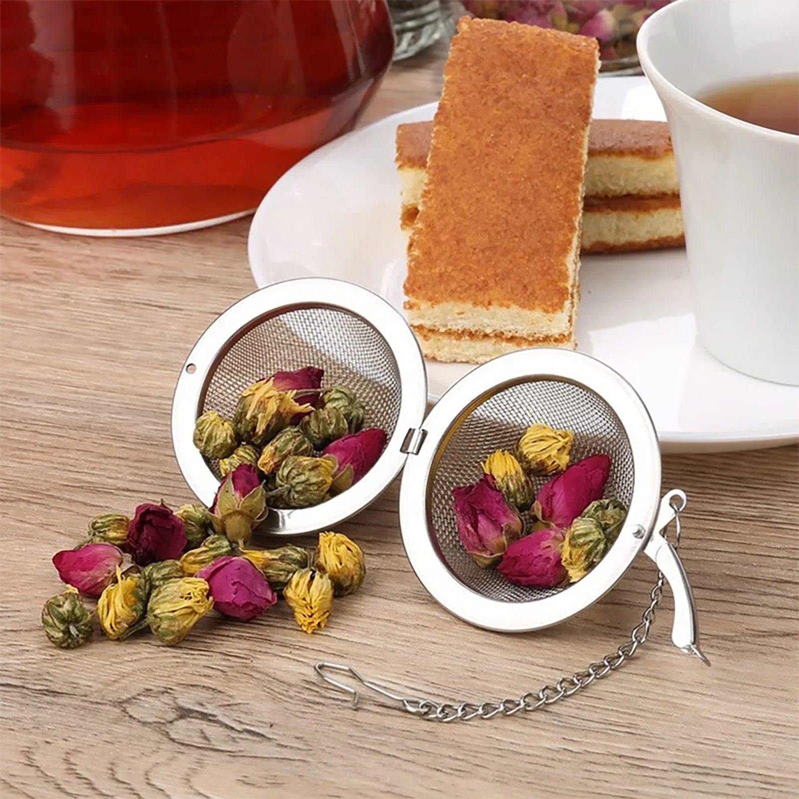 2-10pcs Stainless Steel Ball M - Loose Leaf Tea Infuser recension och pris