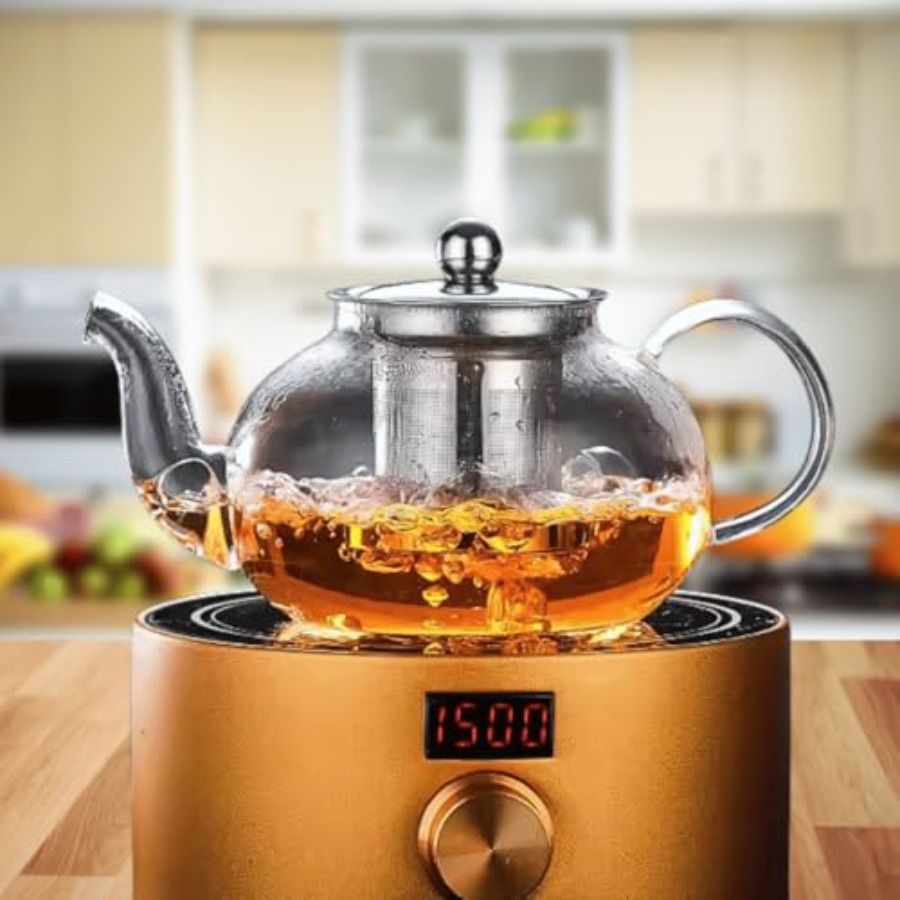 20 oz 600ml Small Clear Glass  - Loose Leaf Tea Infuser recension och pris