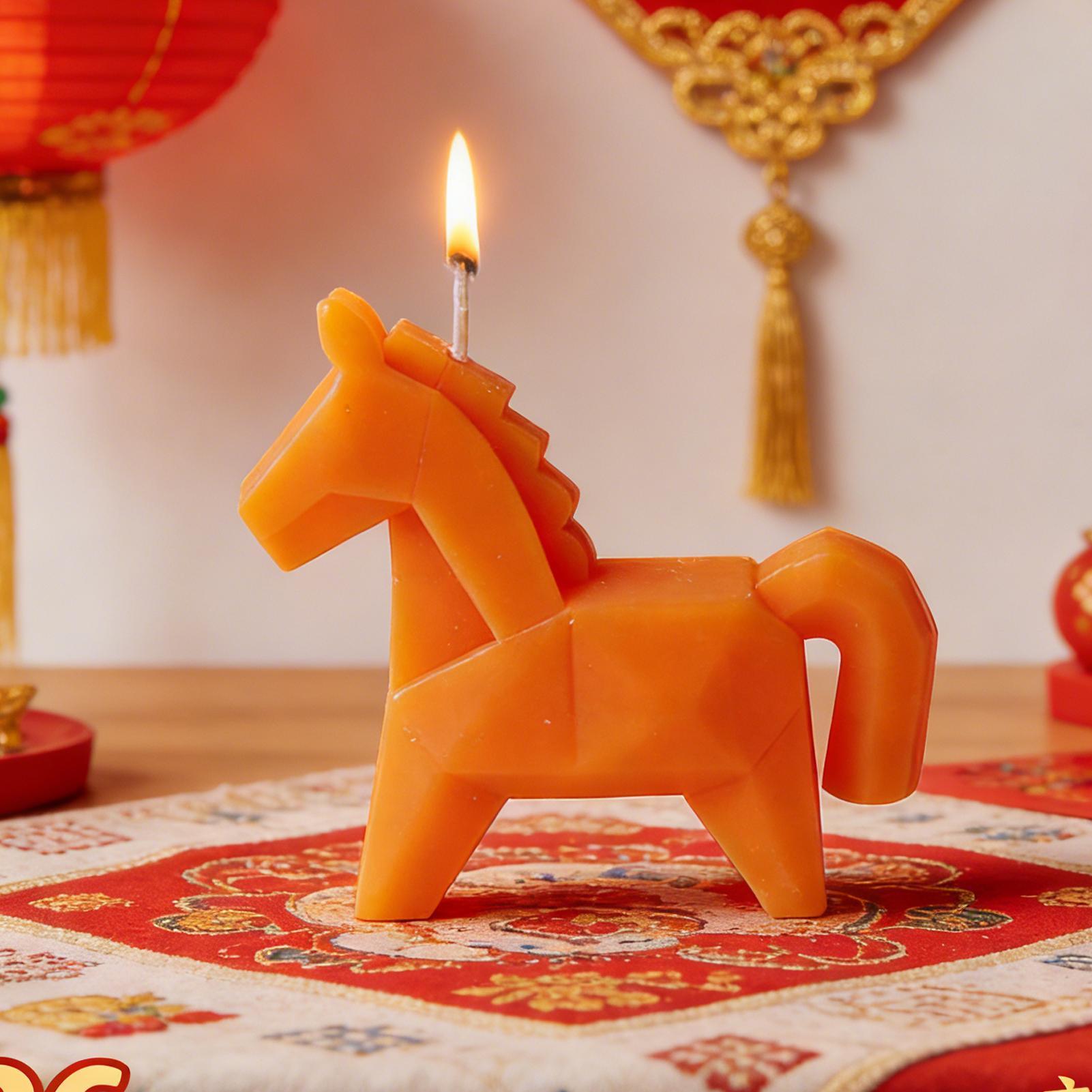 Horse Figure Scented Candle Tr - Beeswax Wrap Reusable recension och pris