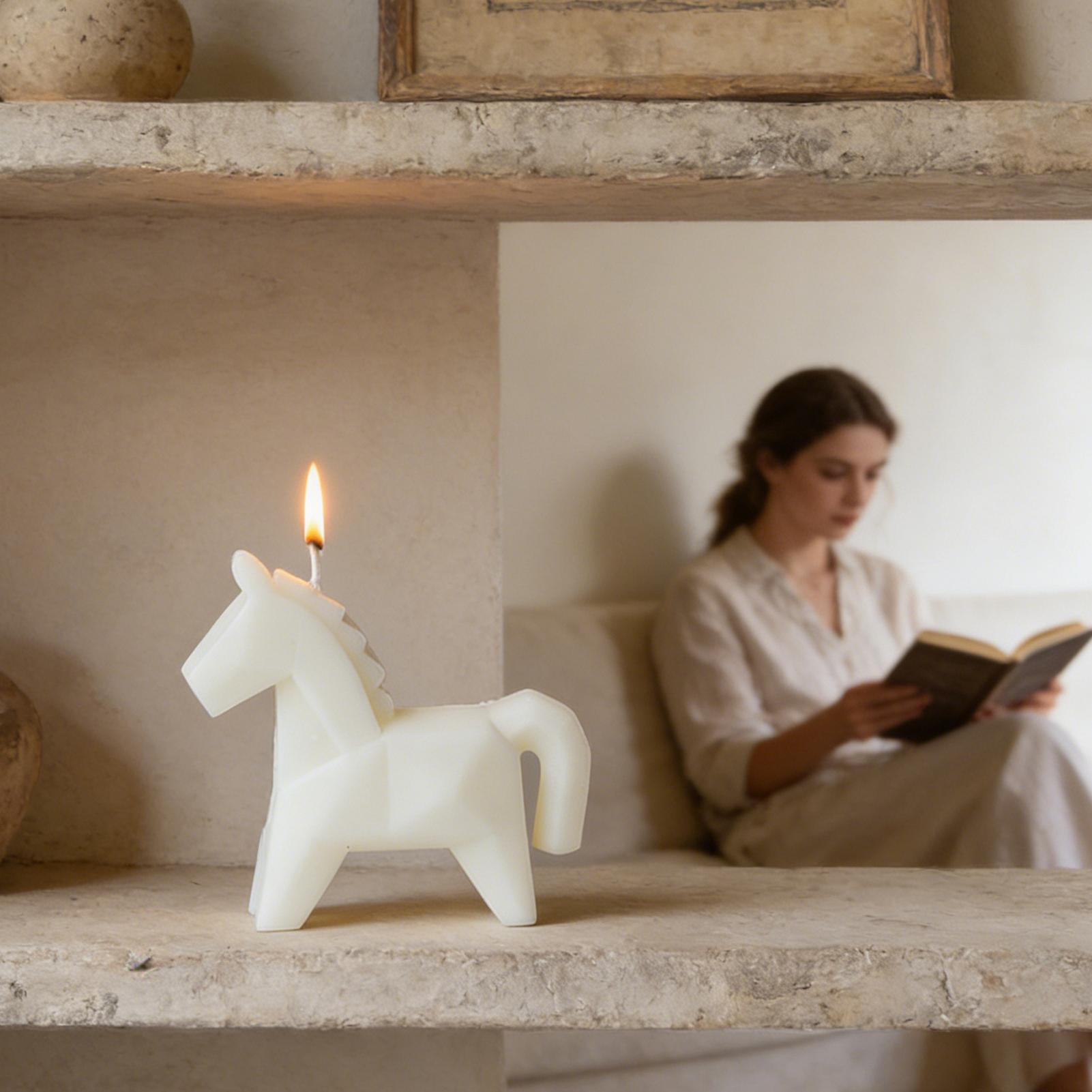 Horse Figure Scented Candle Tr - Beeswax Wrap Reusable recension och pris