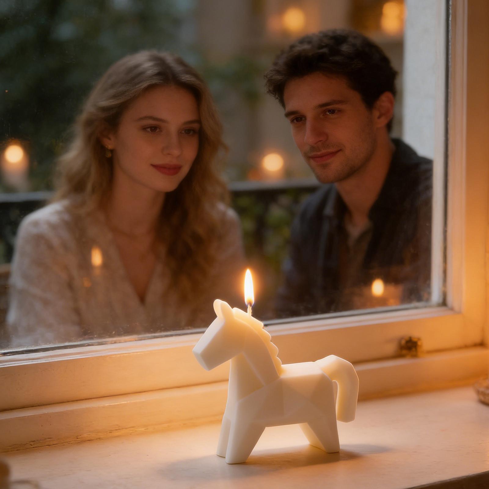 Horse Figure Scented Candle Tr - Beeswax Wrap Reusable recension och pris