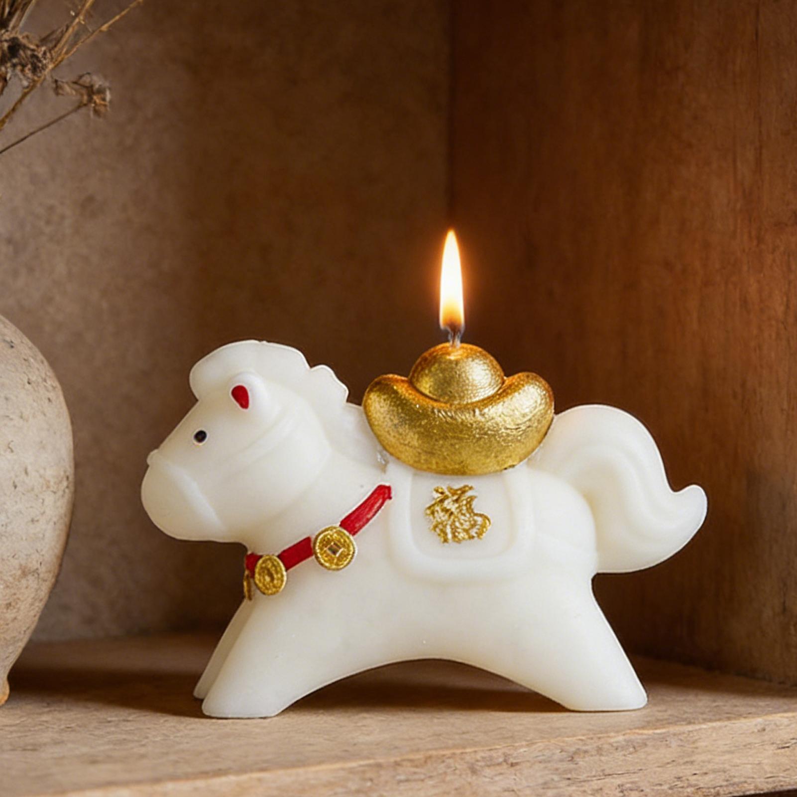 Horse Figure Scented Candle Tr - Beeswax Wrap Reusable recension och pris