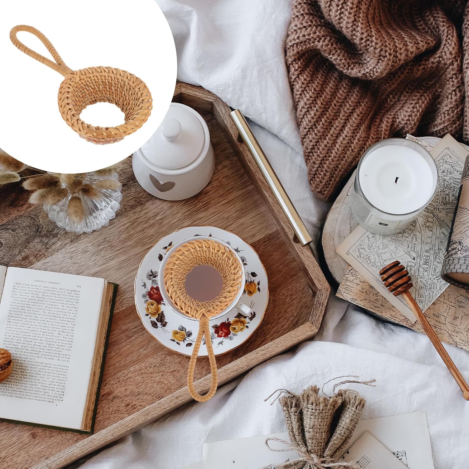 Rattan Tea Strainer Handmade T - Loose Leaf Tea Infuser recension och pris
