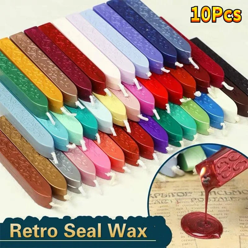 10Pcs Sealing Wax Sticks Color - Beeswax Wrap Reusable recension och pris