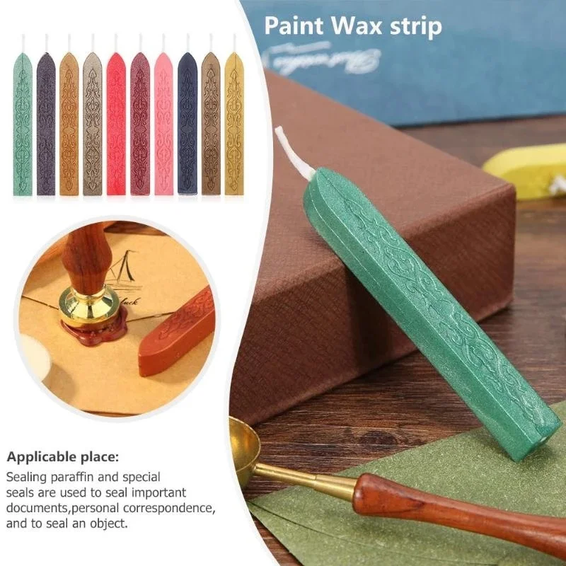 10Pcs Sealing Wax Sticks Color - Beeswax Wrap Reusable recension och pris