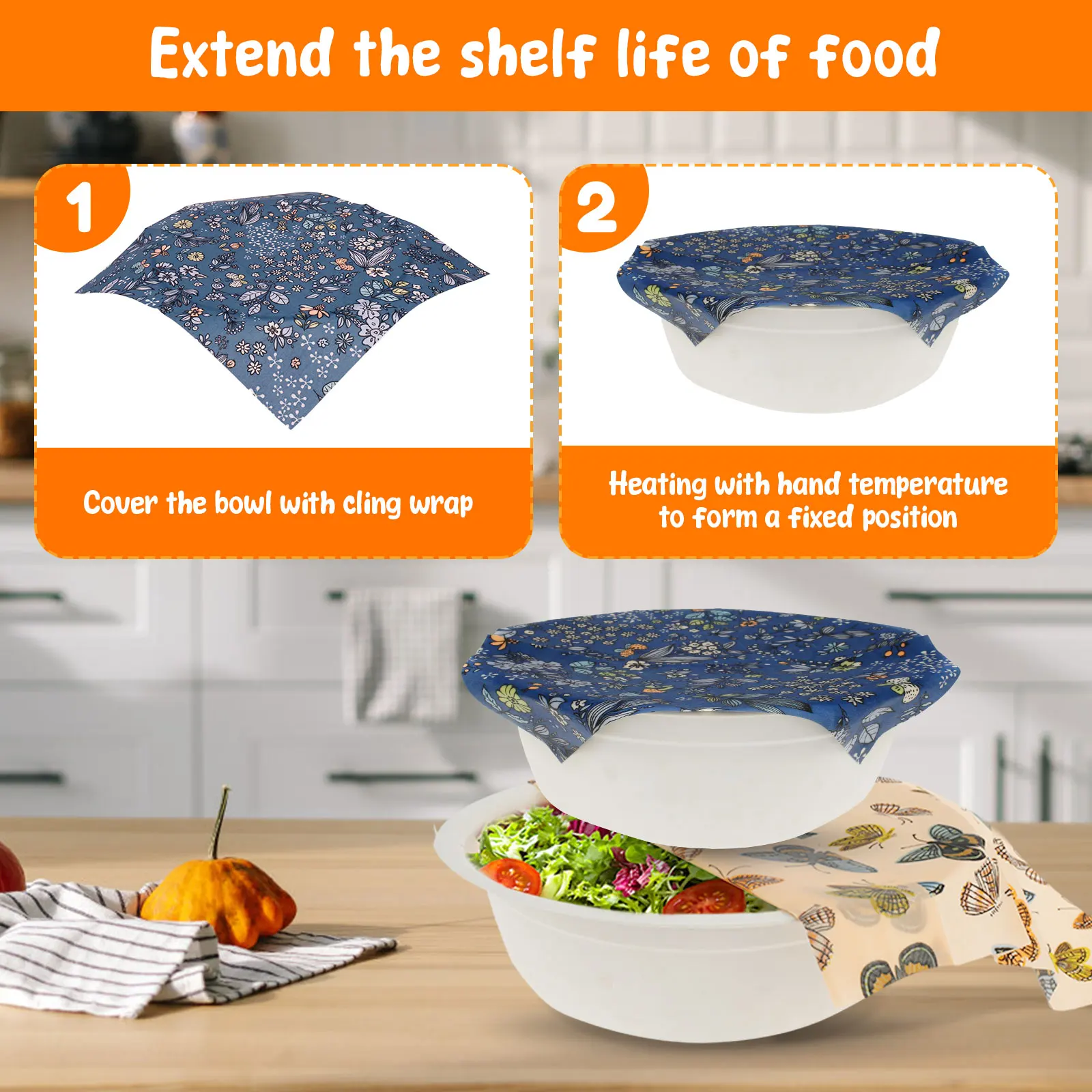 11 Pcs Beeswax Food Wrap Set R - Beeswax Wrap Reusable recension och pris