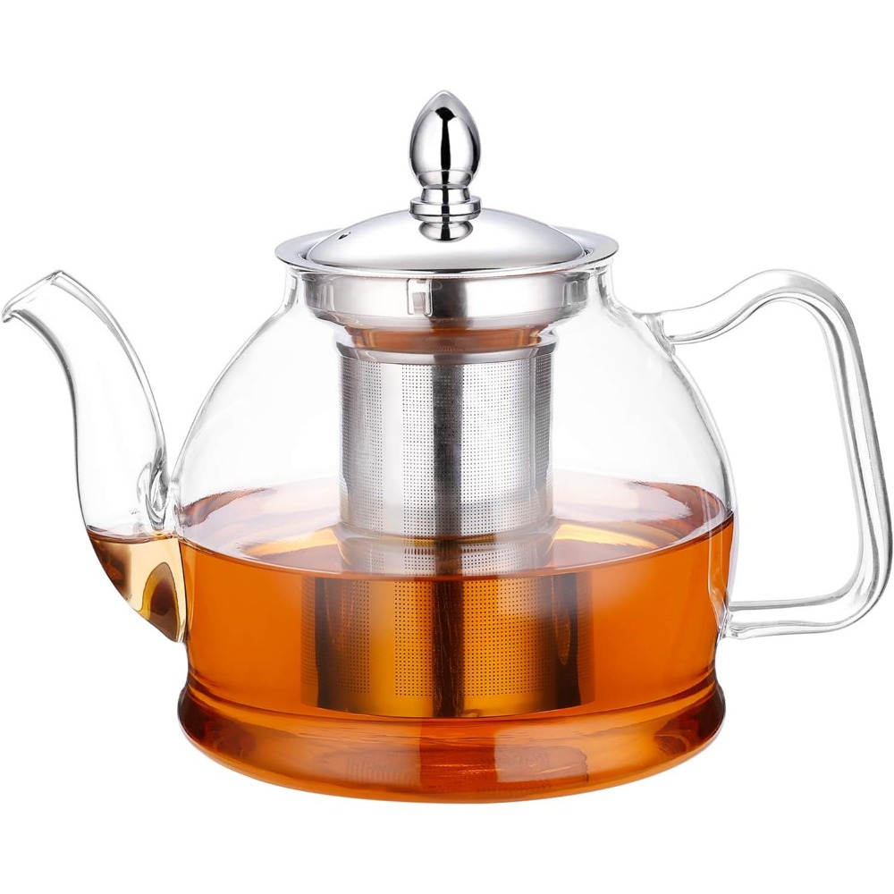 1000ml Glass Teapot with Remov - Loose Leaf Tea Infuser recension och pris