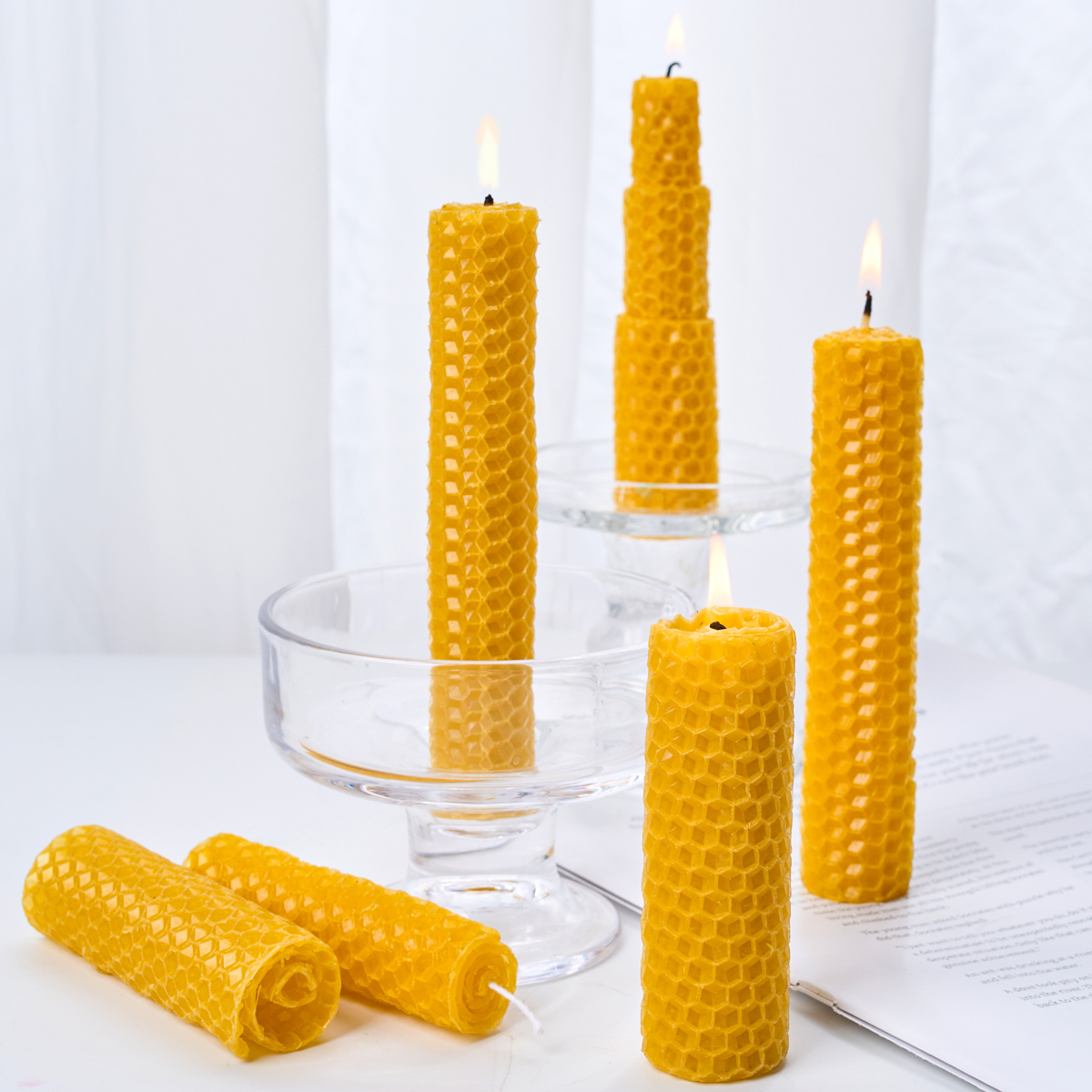 10PCS Beeswax Flakes DIY Candl - Beeswax Wrap Reusable recension och pris